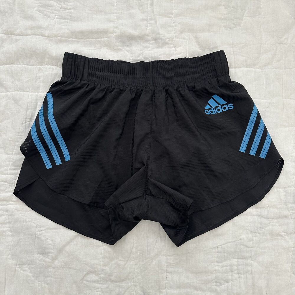 Adidas Adizero Black Lined Athletic Shorts XXS Running Sports Marathon Training